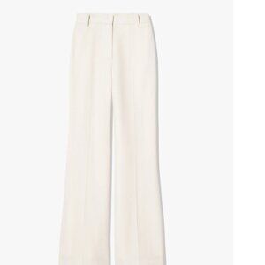 Nili Lotan $650 Pleated High Rise Trousers 100% Virgin Wool Made in USA Sz 4